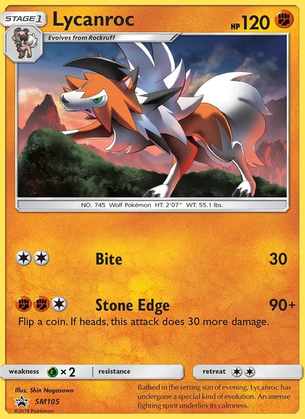Lycanroc – SM Black Star Promos SM105