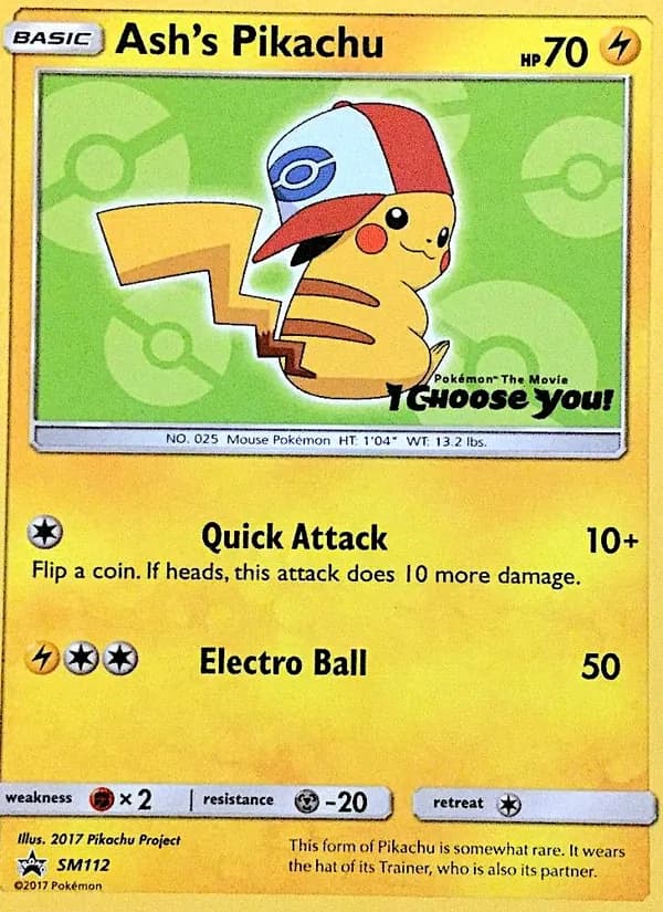 Ash's Pikachu – SM Black Star Promos SM112
