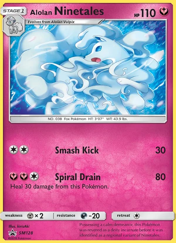 Alolan Ninetales – SM Black Star Promos SM128