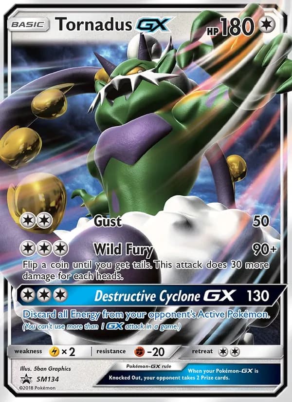 Tornadus GX – SM Black Star Promos SM134