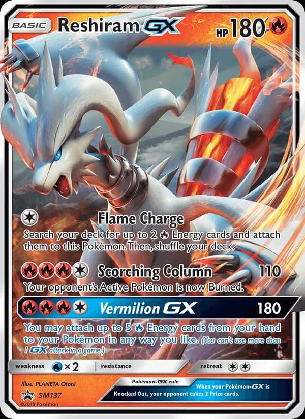 Reshiram GX – SM Black Star Promos SM137