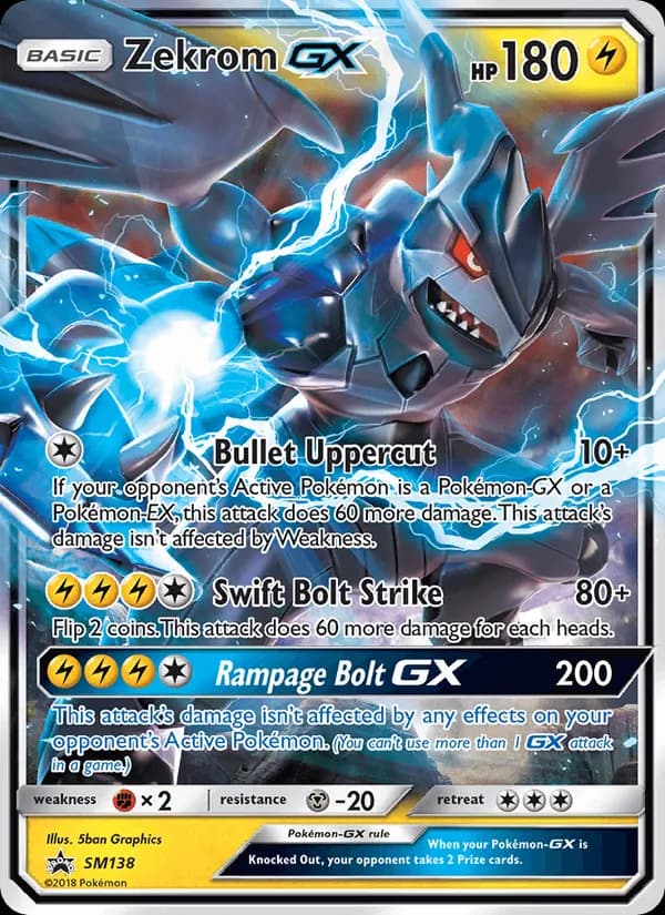 Zekrom GX – SM Black Star Promos SM138