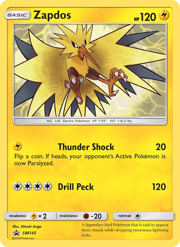 Zapdos – SM Black Star Promos SM145