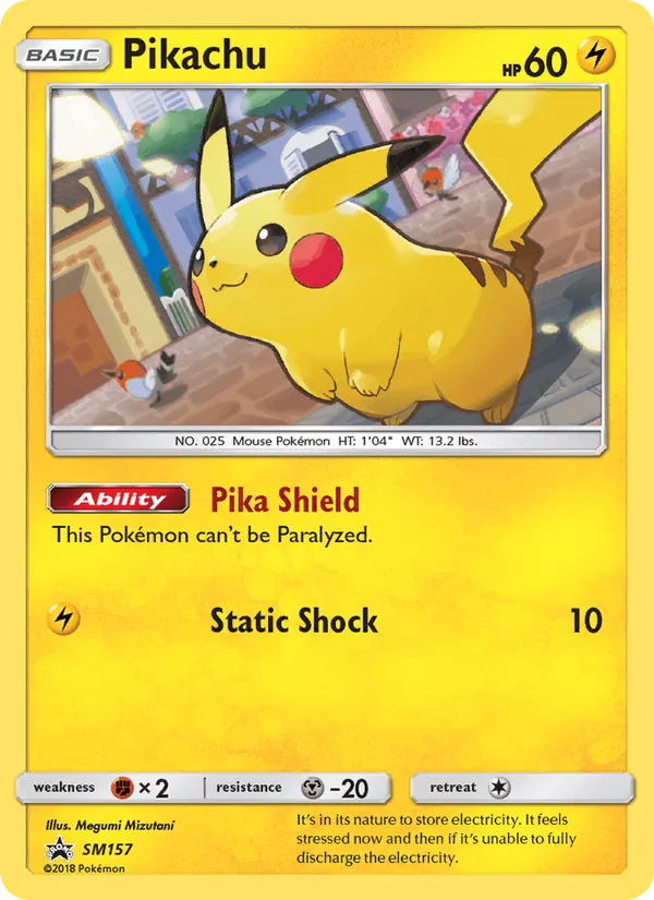 Pikachu – SM Black Star Promos SM157