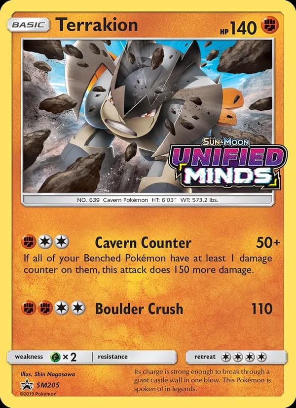 Terrakion – SM Black Star Promos SM205