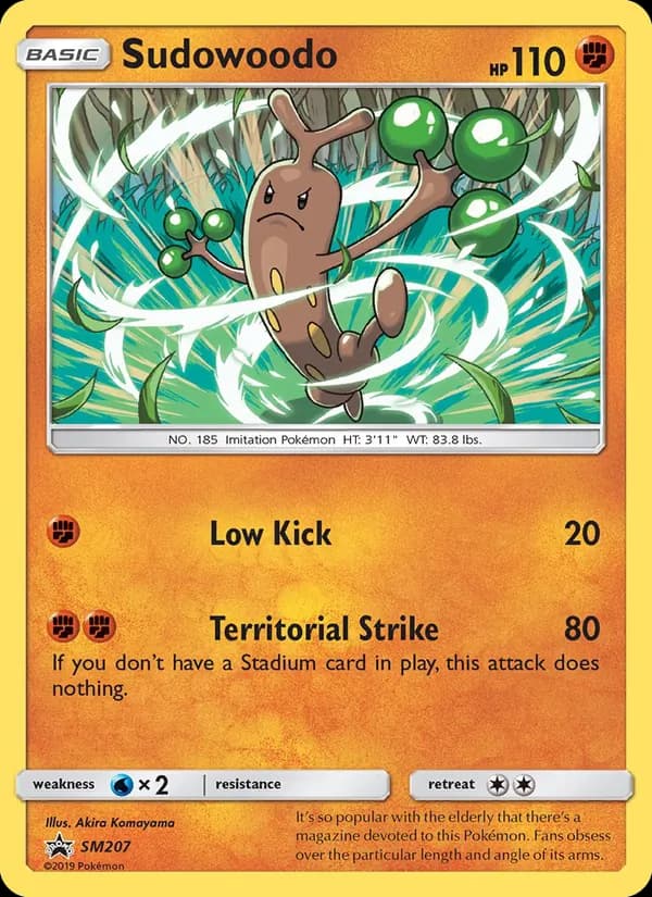 Sudowoodo – SM Black Star Promos SM207