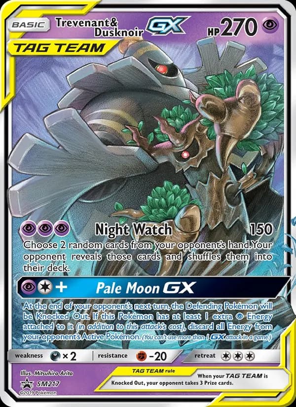 Trevenant & Dusknoir GX – SM Black Star Promos SM217