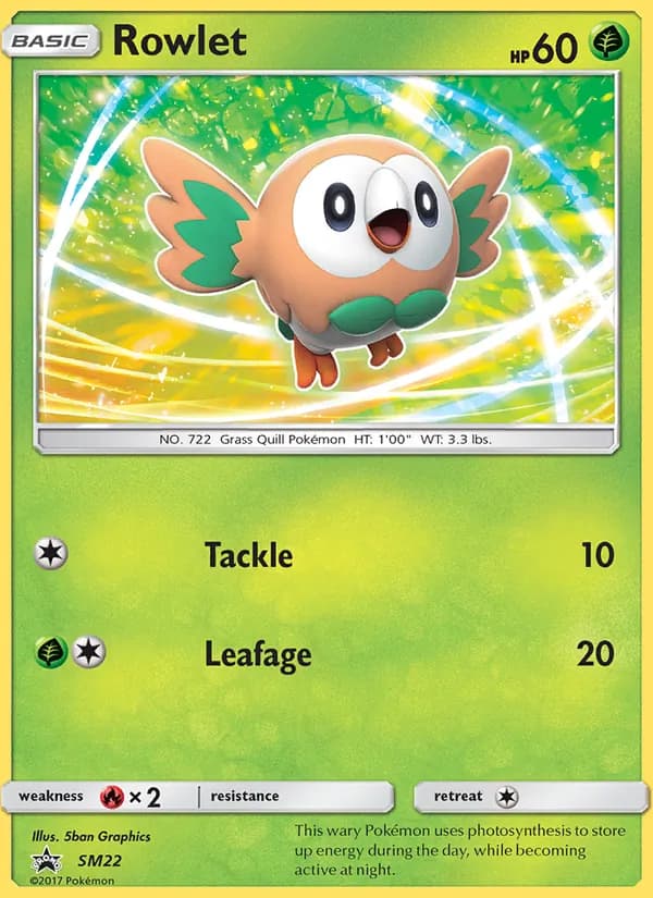 Rowlet – SM Black Star Promos SM22