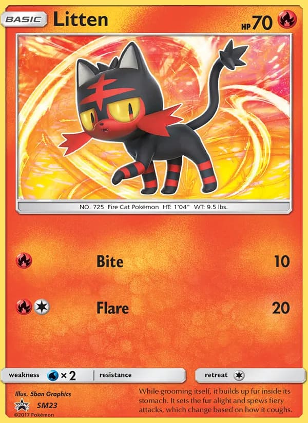 Litten – SM Black Star Promos SM23