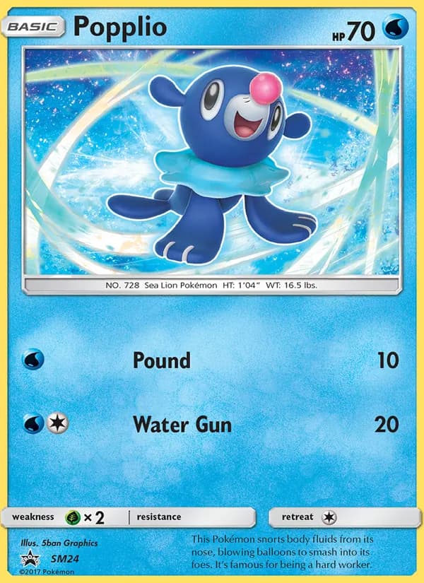 Popplio – SM Black Star Promos SM24