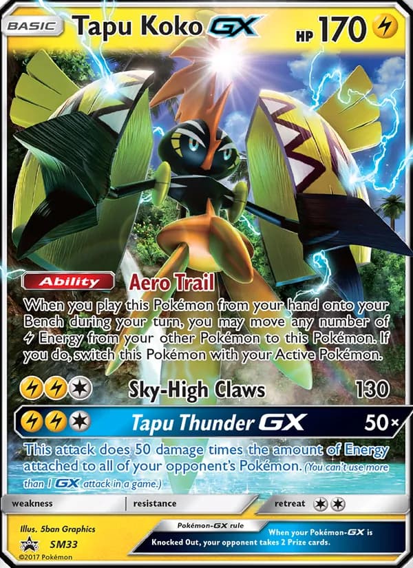 Tapu Koko GX – SM Black Star Promos SM33