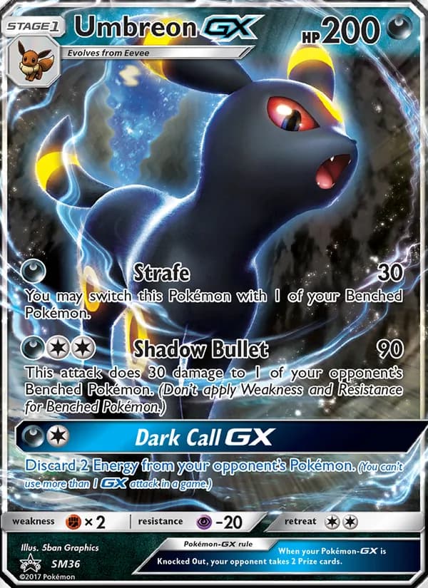 Umbreon GX – SM Black Star Promos SM36