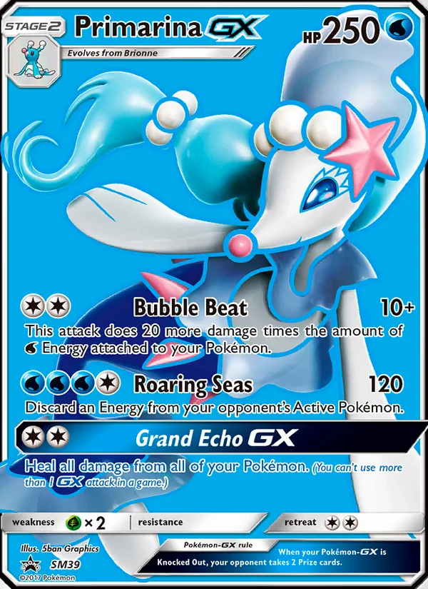 Primarina GX – SM Black Star Promos SM39
