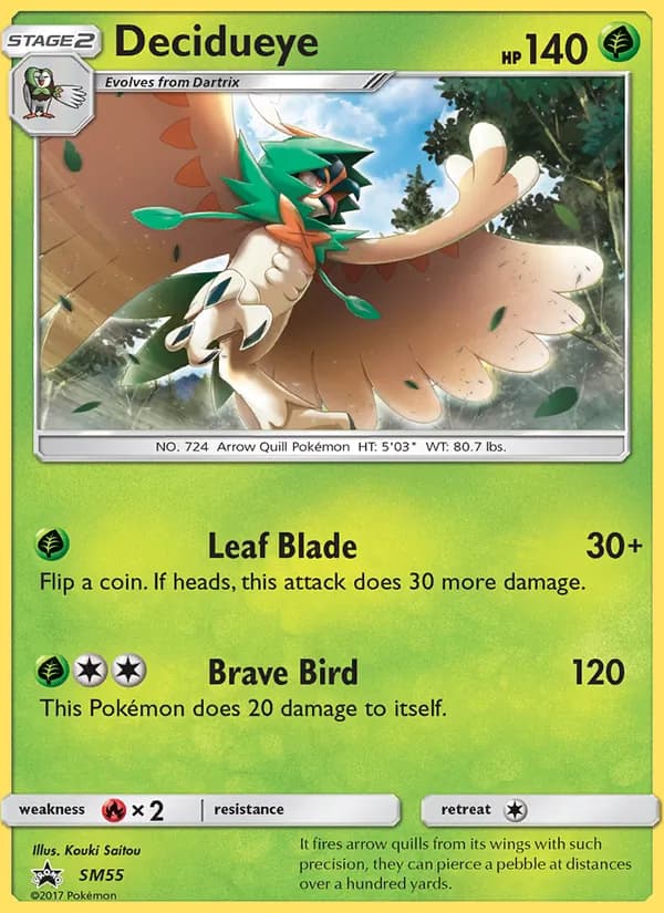 Decidueye – SM Black Star Promos SM55