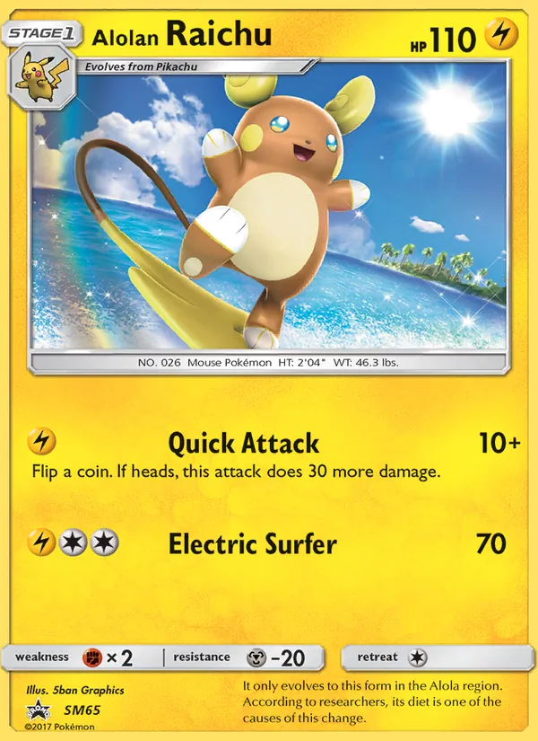 Alolan Raichu – SM Black Star Promos SM65