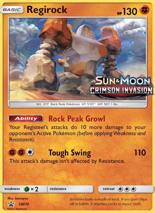 Regirock – SM Black Star Promos SM74