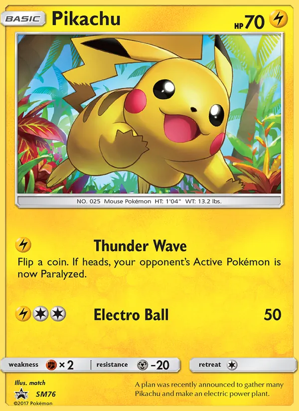 Pikachu – SM Black Star Promos SM76