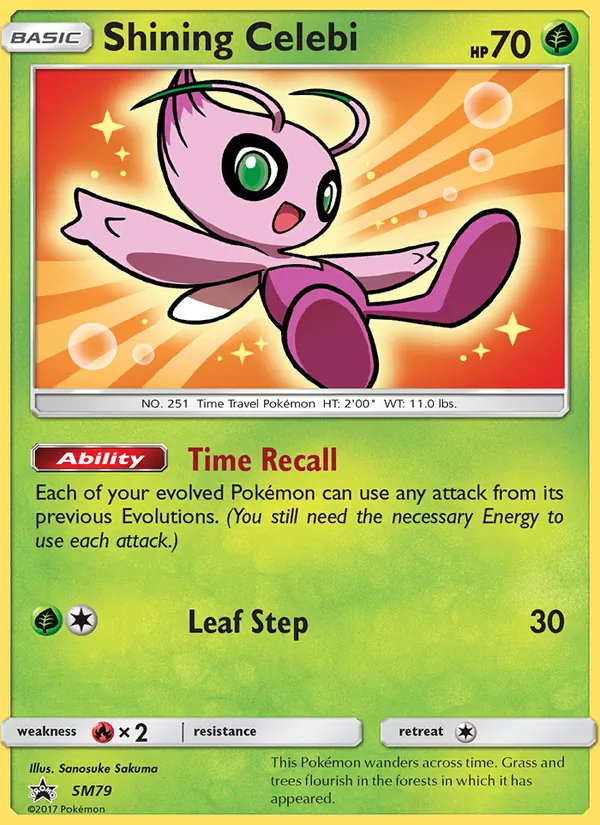 Shining Celebi – SM Black Star Promos SM79