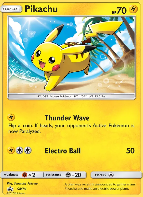 Pikachu – SM Black Star Promos SM81
