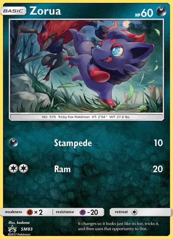 Zorua – SM Black Star Promos SM83