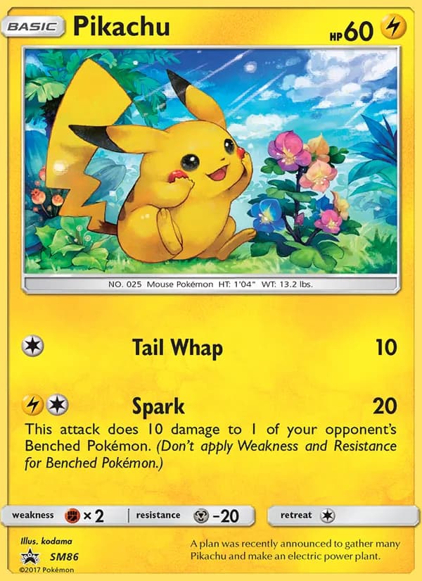 Pikachu – SM Black Star Promos SM86
