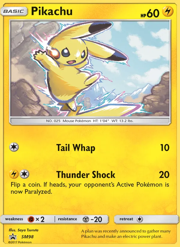 Pikachu – SM Black Star Promos SM98