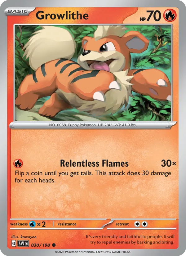 Growlithe – Scarlet & Violet 030