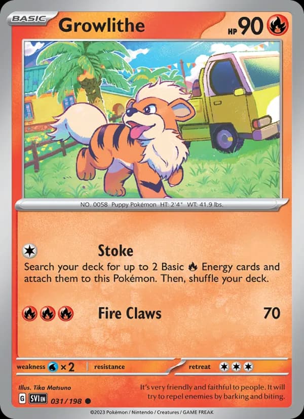 Growlithe – Scarlet & Violet 031