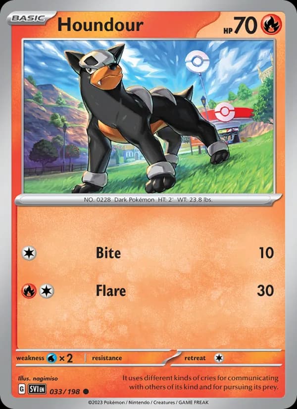 Houndour – Scarlet & Violet 033