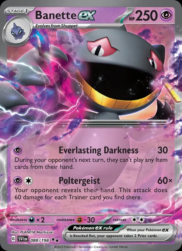 Banette ex – Scarlet & Violet 088