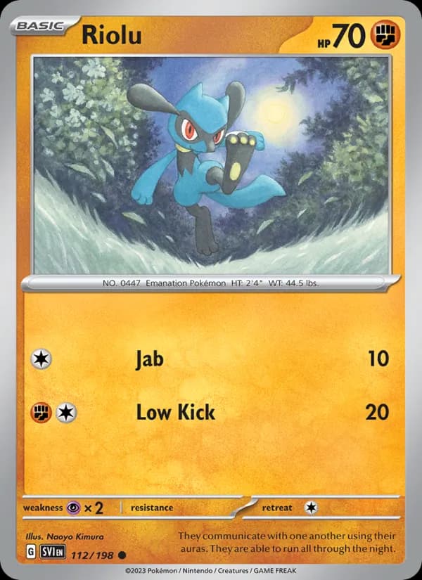 Riolu – Scarlet & Violet 112