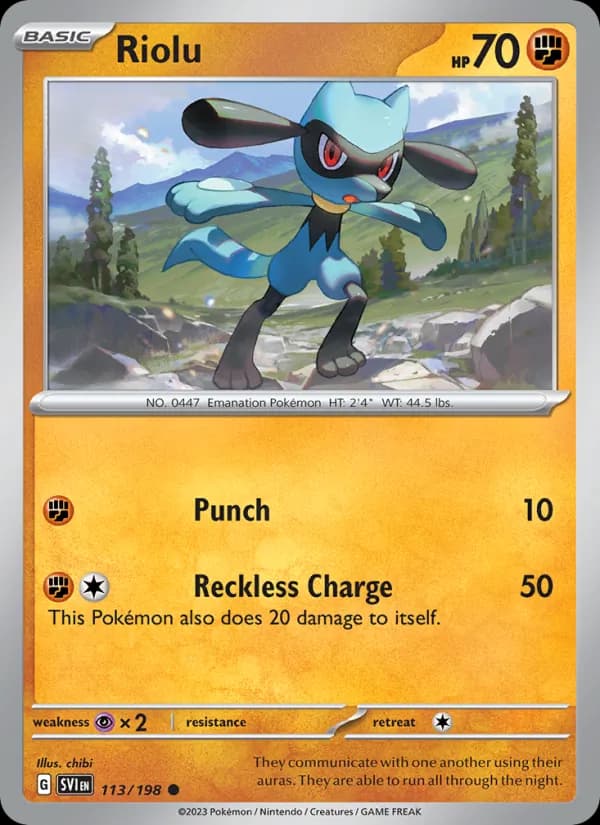 Riolu – Scarlet & Violet 113