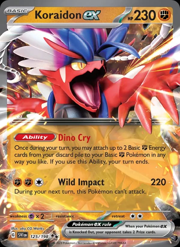 Koraidon ex – Scarlet & Violet 125