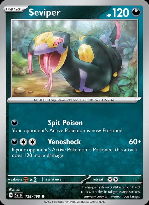 Seviper – Scarlet & Violet 128