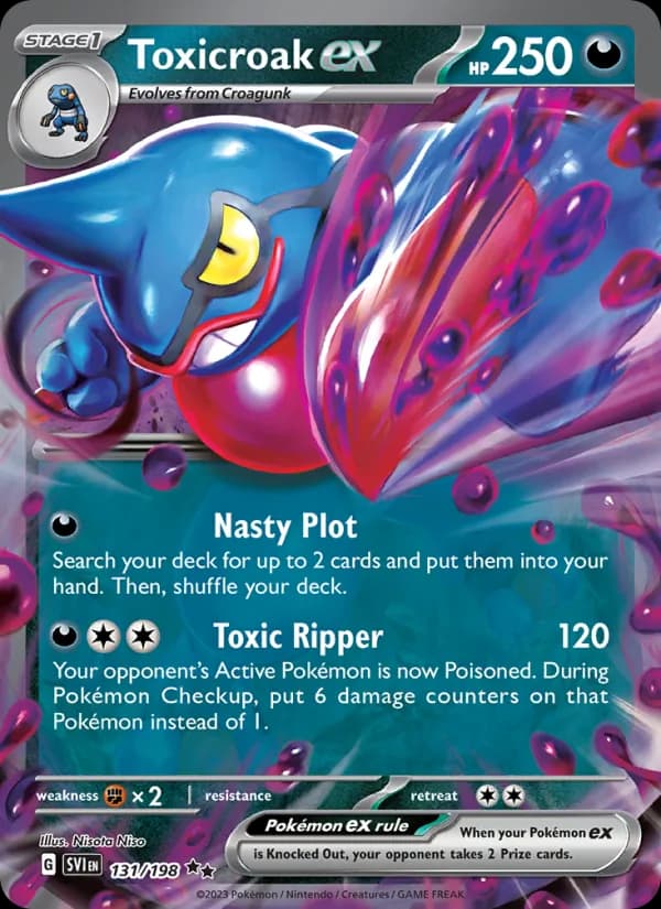 Toxicroak ex – Scarlet & Violet 131