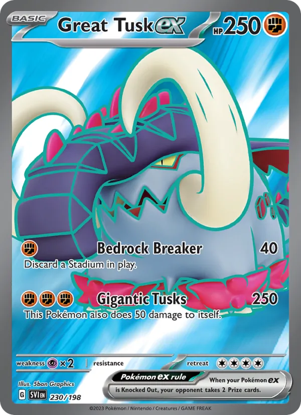 Great Tusk ex – Scarlet & Violet 230
