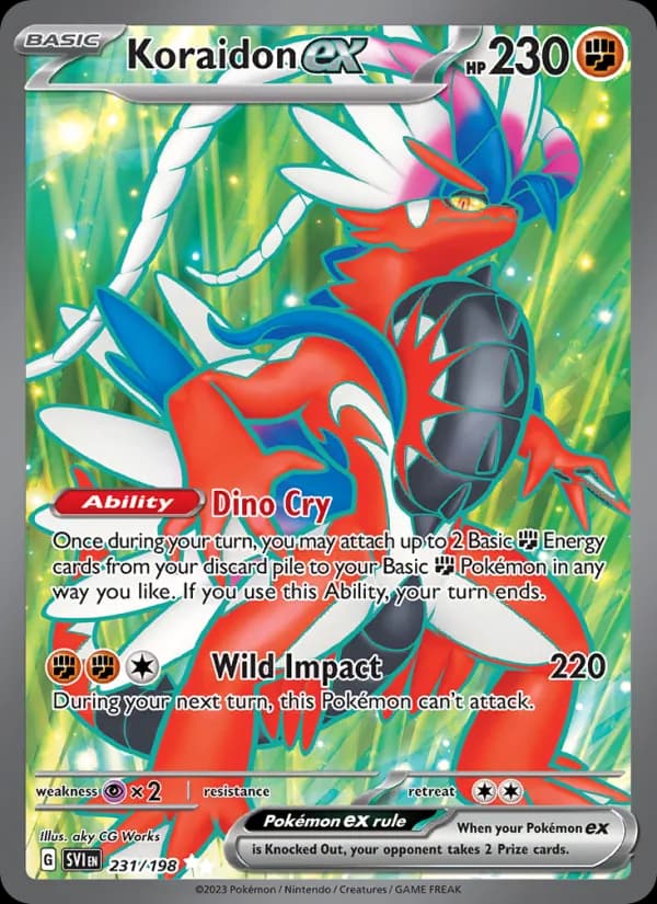 Koraidon ex – Scarlet & Violet 231