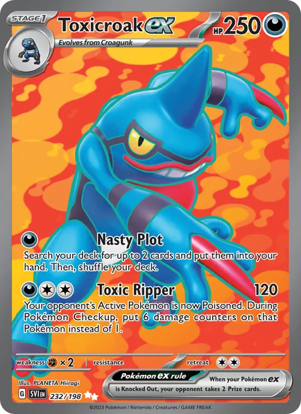 Toxicroak ex – Scarlet & Violet 232