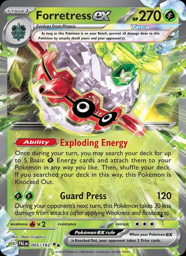 Forretress ex – Paldea Evolved 005