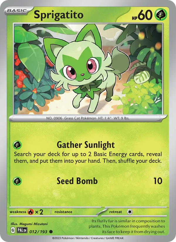 Sprigatito – Paldea Evolved 012