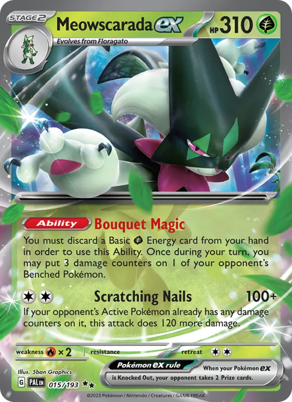 Meowscarada ex – Paldea Evolved 015