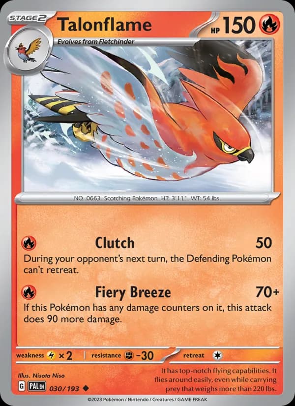 Talonflame – Paldea Evolved 030