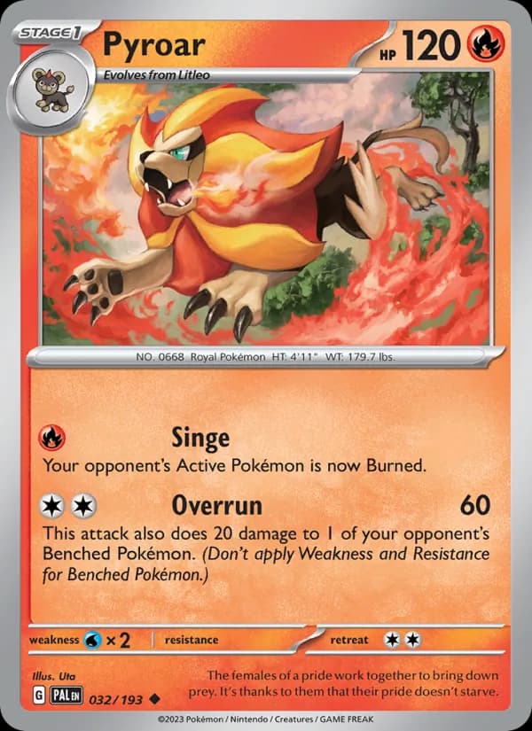 Pyroar – Paldea Evolved 032