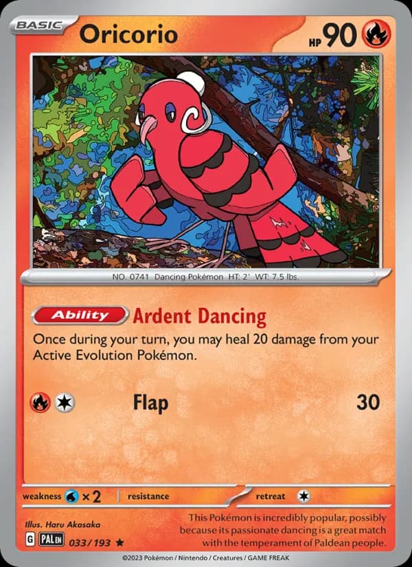 Oricorio – Paldea Evolved 033