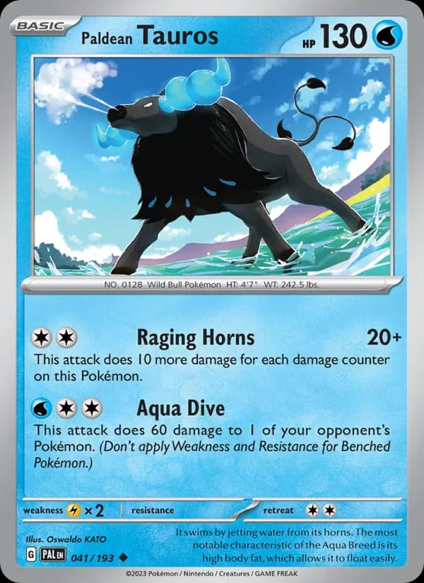 Paldean Tauros – Paldea Evolved 041