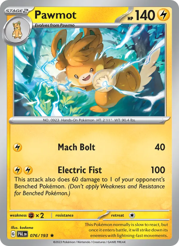 Pawmot – Paldea Evolved 076