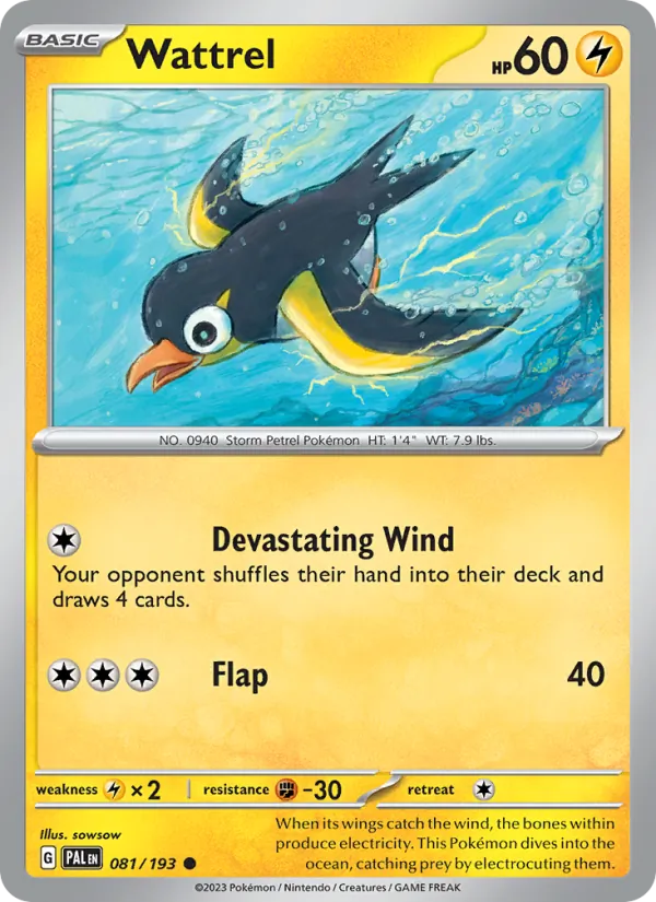 Wattrel – Paldea Evolved 081