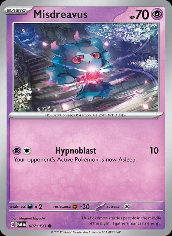 Misdreavus – Paldea Evolved 087