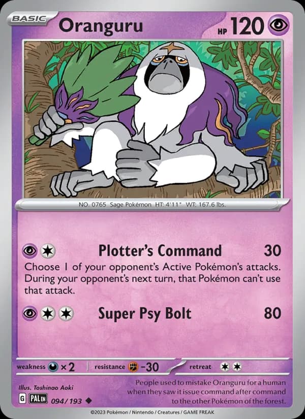 Oranguru – Paldea Evolved 094