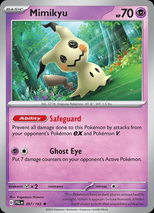 Mimikyu – Paldea Evolved 097